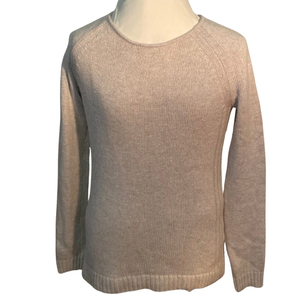J. Crew Women's Oatmeal color merino wool blend Sweater